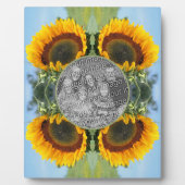 サンシャインのひまわり自分の写真を作成 フォトプラーク (正面)