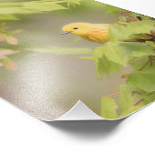 サンシャインのイエローレイ – イエローウォーブラバード フォトプリント            (角)