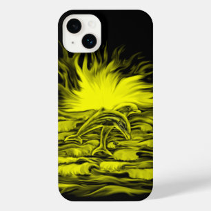 サンシャインのイルカのペア iPhone 14 PLUSケース