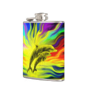 サンシャインのイルカ フラスク (左)