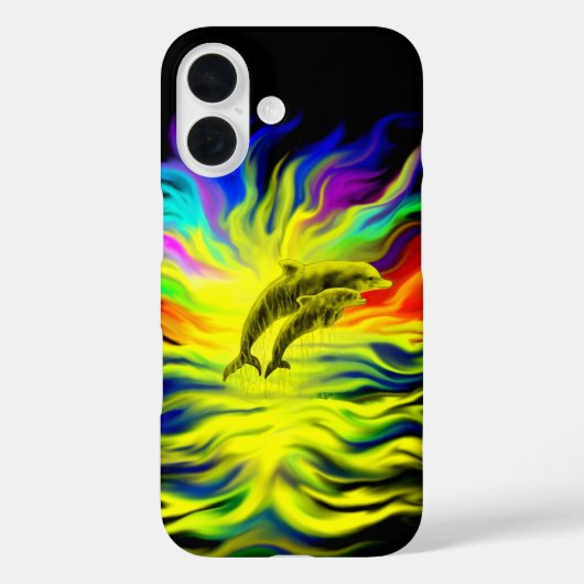 サンシャインのイルカ Case-Mate iPhoneケース (裏面)