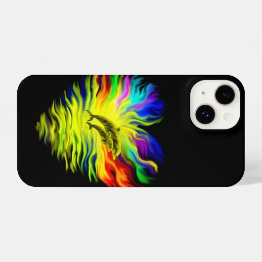 サンシャインのイルカ iPhoneケース (裏面横)