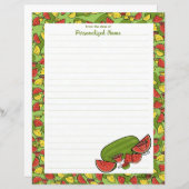 サンシャインのスライス赤線紙シート (正面/裏面)