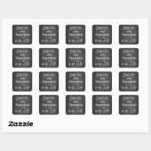 サンシャインのチョークボードレター スクエアシール (シート)