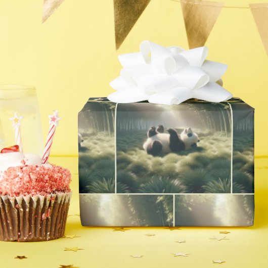 サンシャインのパンダ ラッピングペーパー (誕生日パーティー)