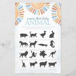 サンシャインの名前は赤ちゃん動物のシャワーゲーム