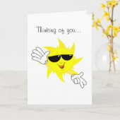 サンシャインの考えカードを送る カード (黄色い花)