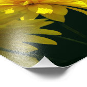 サンシャインの黄色い金箔の花8 x 10 フォトプリント            (角)