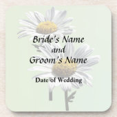 「サンシャインの2つのデイジー」ウェディング用品 コースター (正面)