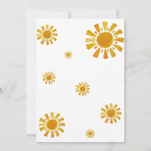 サンシャインの2番目の誕生日の2つのおもしろいの太陽 招待状 (裏面)