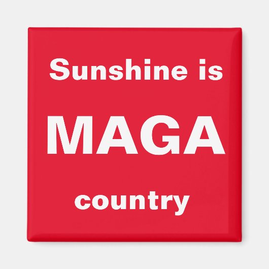 サンシャインはMAGAの国 マグネット (正面)