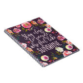 サンシャインやる気を起こさせる引用文感動的ボホ ノートブック (右側)