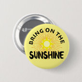 サンシャインを呼び起こせ デザイン - ラウンド ボタン 缶バッジ (正面&裏面)