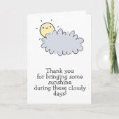 サンシャインを持って来る – がん介護者ありがとう カード (正面)