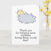 サンシャインを持って来る – がん介護者ありがとう カード (黄色い花)