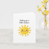 サンシャインを送るGet Well Card カード (黄色い花)