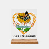 サンシャインアッド文字気持ち蝶 アクリルサイン (正面)