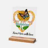 サンシャインアッド文字気持ち蝶 アクリルサイン (傾斜)