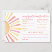 サンシャインアドバイス予測カードサンベビーシャワー (正面)