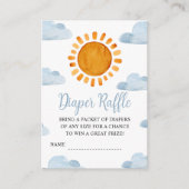 サンシャインアンドクラウドおむつラッフル エンクロージャーカード (正面)