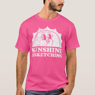 サンシャインアンドスケッチレトロヴィンテージサンスケッチ Tシャツ