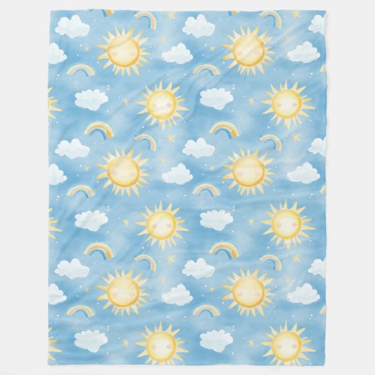 サンシャインアンドレインボウズフリースブランケット フリースブランケット (正面)