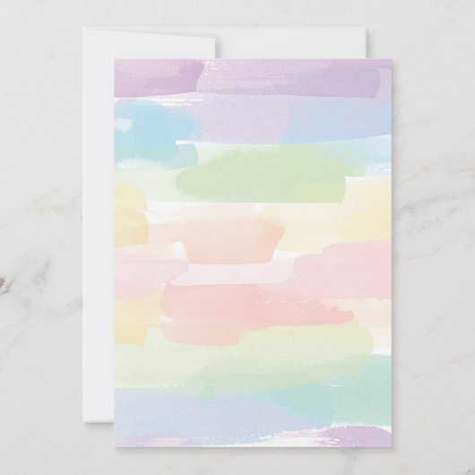 サンシャインアンドレインボーズファースト誕生日 招待状 (裏面)