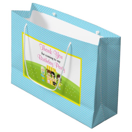 サンシャインアンドレモネードバースデーパーティー ラージペーパーバッグ (正面アングル)