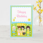 サンシャインアンドレモネード誕生日 カード (黄色い花)