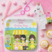 サンシャインアンドレモネード誕生日 ペーパープレート (パーティー)