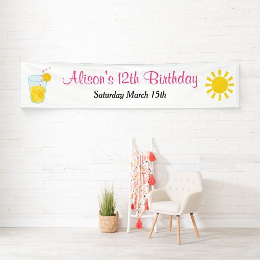 サンシャインアンドレモネード誕生日 横断幕 (インサイチュ)
