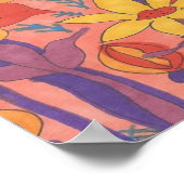 サンシャインアンドワイルドフラワーアートポスタープリント ポスター (角)