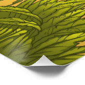 サンシャインアートで飲むかわいいブロンドの妖精 ポスター (コーナー)