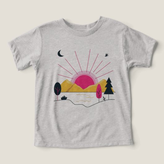 サンシャインアートデザインファッションTシャツ (デザイン正面)