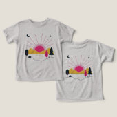 サンシャインアートデザインファッションTシャツ (デザイン正面&裏面)