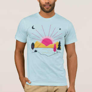 サンシャインアートデザインファッションTシャツ Tシャツ