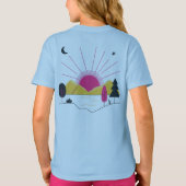 サンシャインアートデザインファッションTシャツ Tシャツ (裏面)