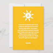 サンシャインイエローグラード発表 案内状 (裏面)