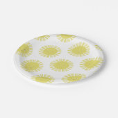 サンシャインイエローサン誕生日ベビーシャワーパーティー ペーパープレート (アングル)