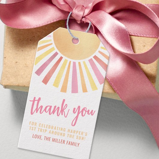 サンシャインイエローサン ギフトタグ