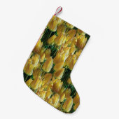 サンシャインイエローチューリップ スモールクリスマスストッキング (正面 (吊り時))