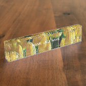 サンシャインイエローチューリップ デスクネームプレート (側面)