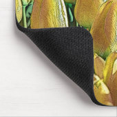 サンシャインイエローチューリップ マウスパッド (コーナー)