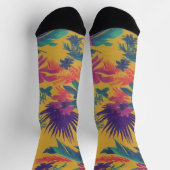 サンシャインイエローパームズ ソックス (上部)