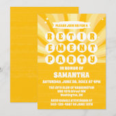 サンシャインイエローリタイアメントパーティー 招待状 (正面/裏面)