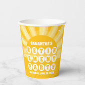 サンシャインイエローリタイアメントパーティー 紙コップ (正面)