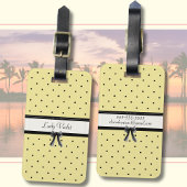 サンシャインイエロー シック サマー ヴァケーション ラゲッジ タグ