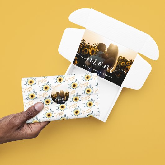 サンシャインインインサイドサンフラワーティッシュペーパー 薄葉紙