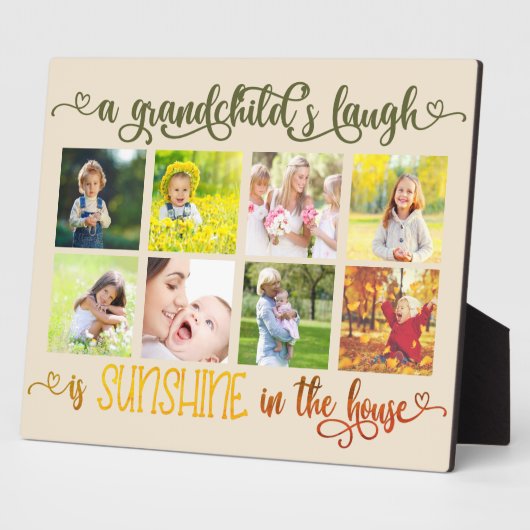 サンシャインインザハウス孫引用文写真 フォトプラーク (側面)