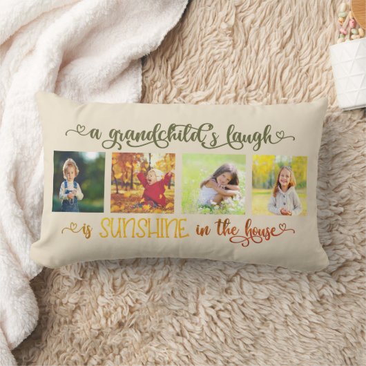 サンシャインインザハウス孫引用文4写真 ランバークッション (ブランケット)